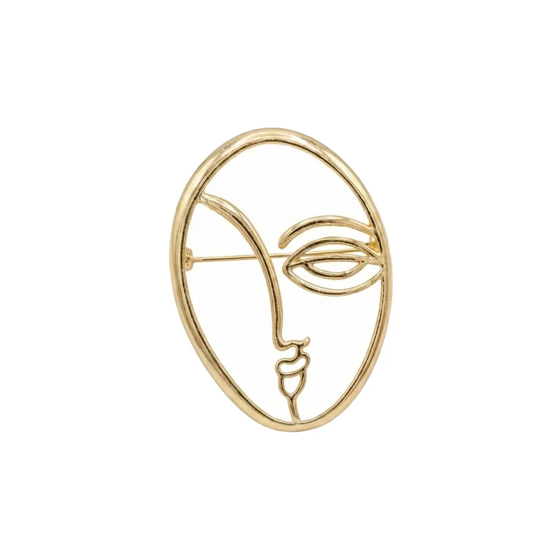 خرید گل سینه طلایی طرح مینیمال