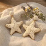 گوشواره حصیری طرح ستاره دریایی - Image 4