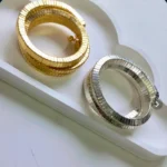 دستبند النگویی مدل ماری منعطف کد D300 - تصویر 5